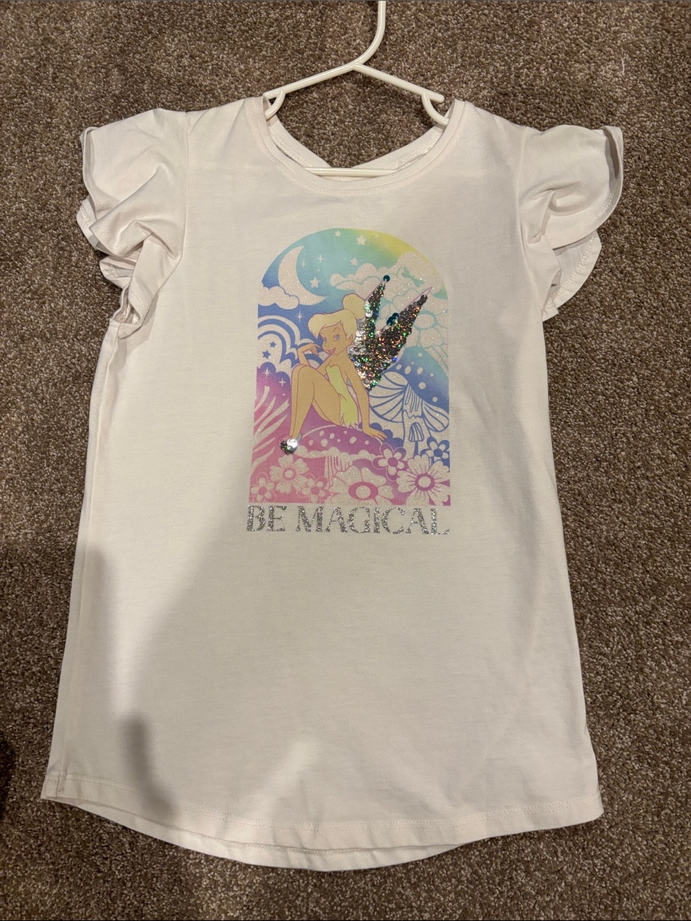 Size 8 girls tinkerbelle top